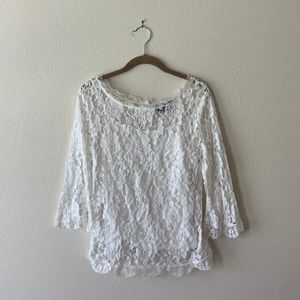 Cynthia Rowley Cotton Lace Blouse